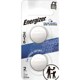 Energizer CR2016 3V / 3 Volt Lithium Coin Cell Batteries for Watches & Electronics, 2-pk image 2
