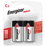 Energizer Max 2-pk C Alkaline Batteries, Long Lasting, All Purpose image 2