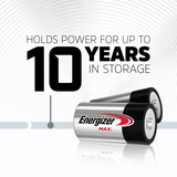 Energizer Max 2-pk C Alkaline Batteries, Long Lasting, All Purpose image 4