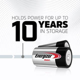 Energizer Max 2-pk D Alkaline Batteries, Long Lasting, All Purpose image 4