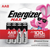 Energizer Max 8-pk AA Alkaline Batteries, Long Lasting, All Purpose