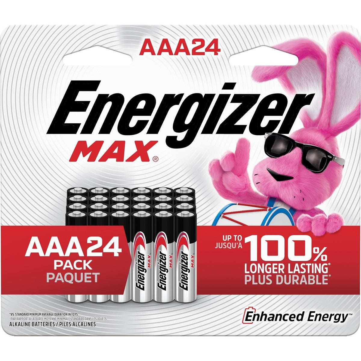 Energizer Max Alkaline AAA Batteries, 24-pk