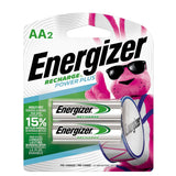 Energizer NH15BP-2 2-pk AA 2300 mAh NiMH Rechargeable Batteries, Pre-Charged, All Purpose