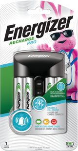 Energizer Recharge Pro CHPROWB4 AA /AAA Rechargeable Battery Charger with 4 AA NiMH Batteries