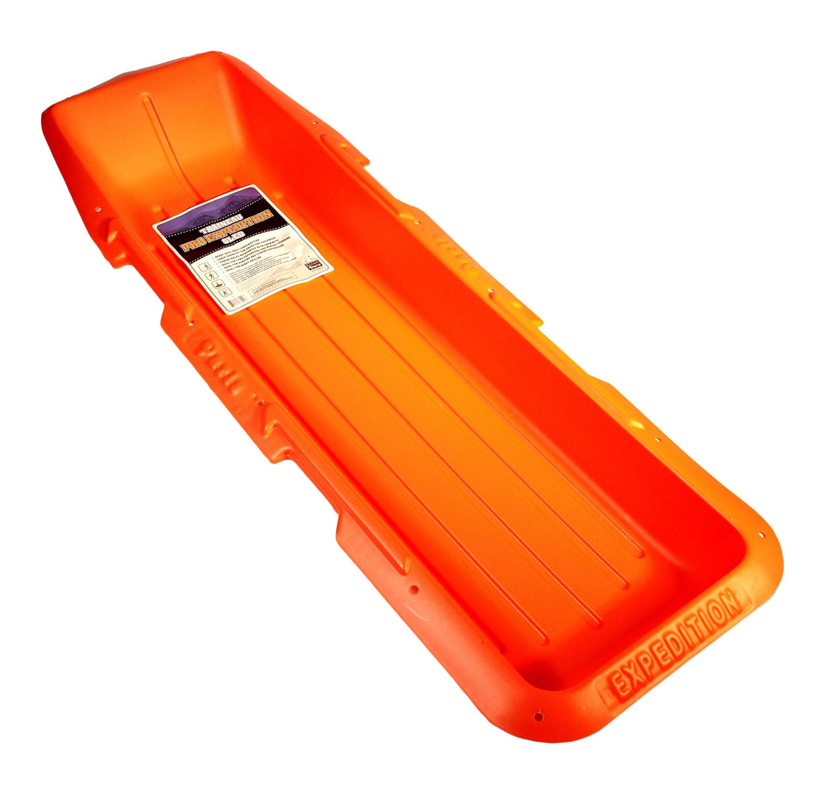 ERA Pro Expedition Heavy Duty Multi-Functional Snow Sled, Orange, 60-in