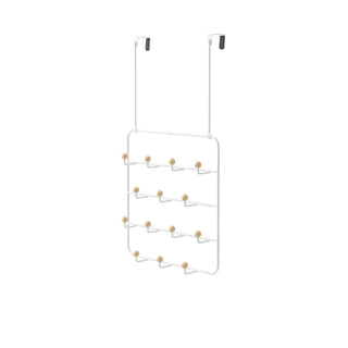 Estique Over The Door 14 Hook, White