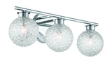 Eurofase 3-Light Chrome Vanity Light with Diamond Shades image 3