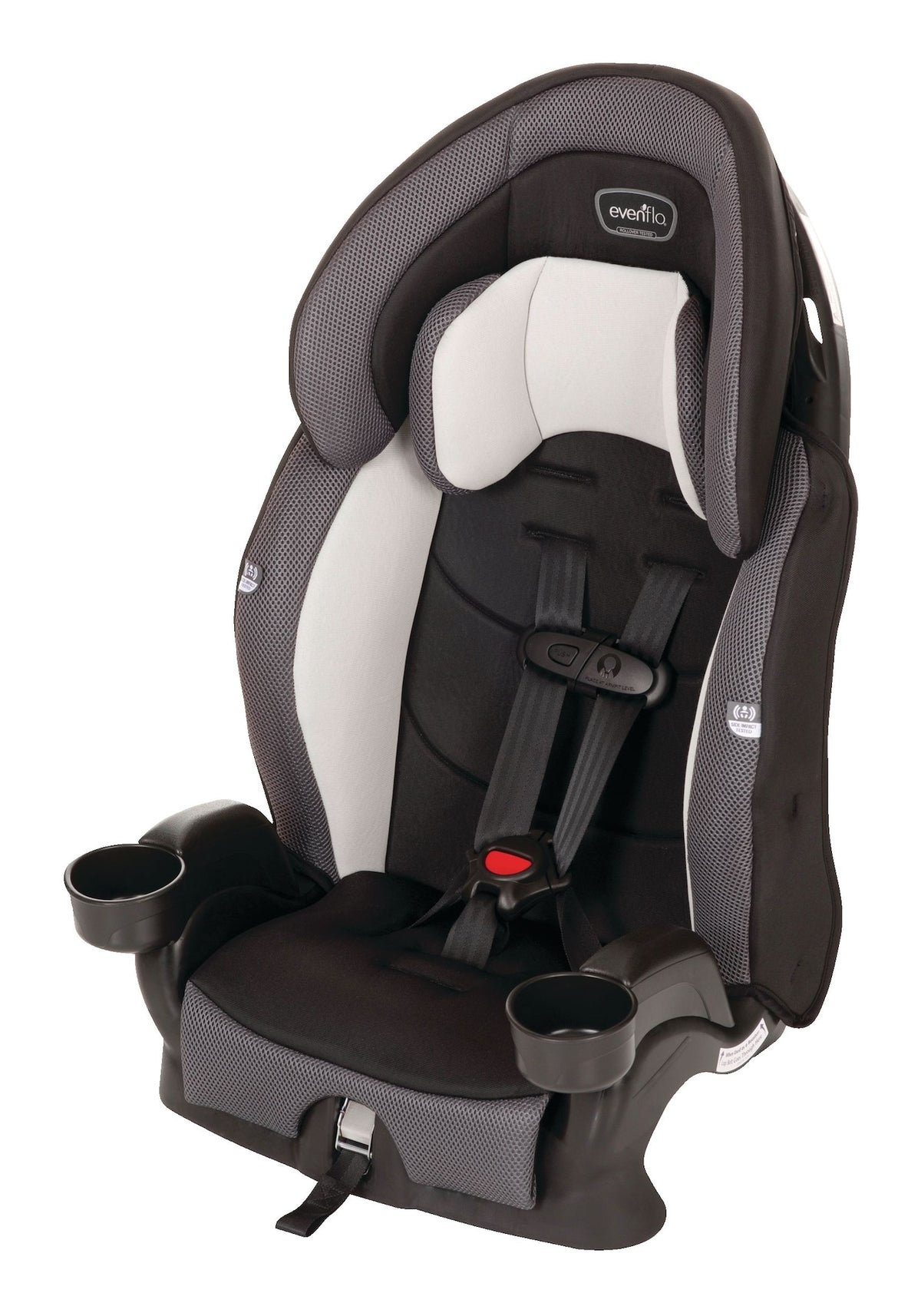 Evenflo Chase Plus 2-in-1 Booster Car Seat with Multi-Position Buckle, Assorted