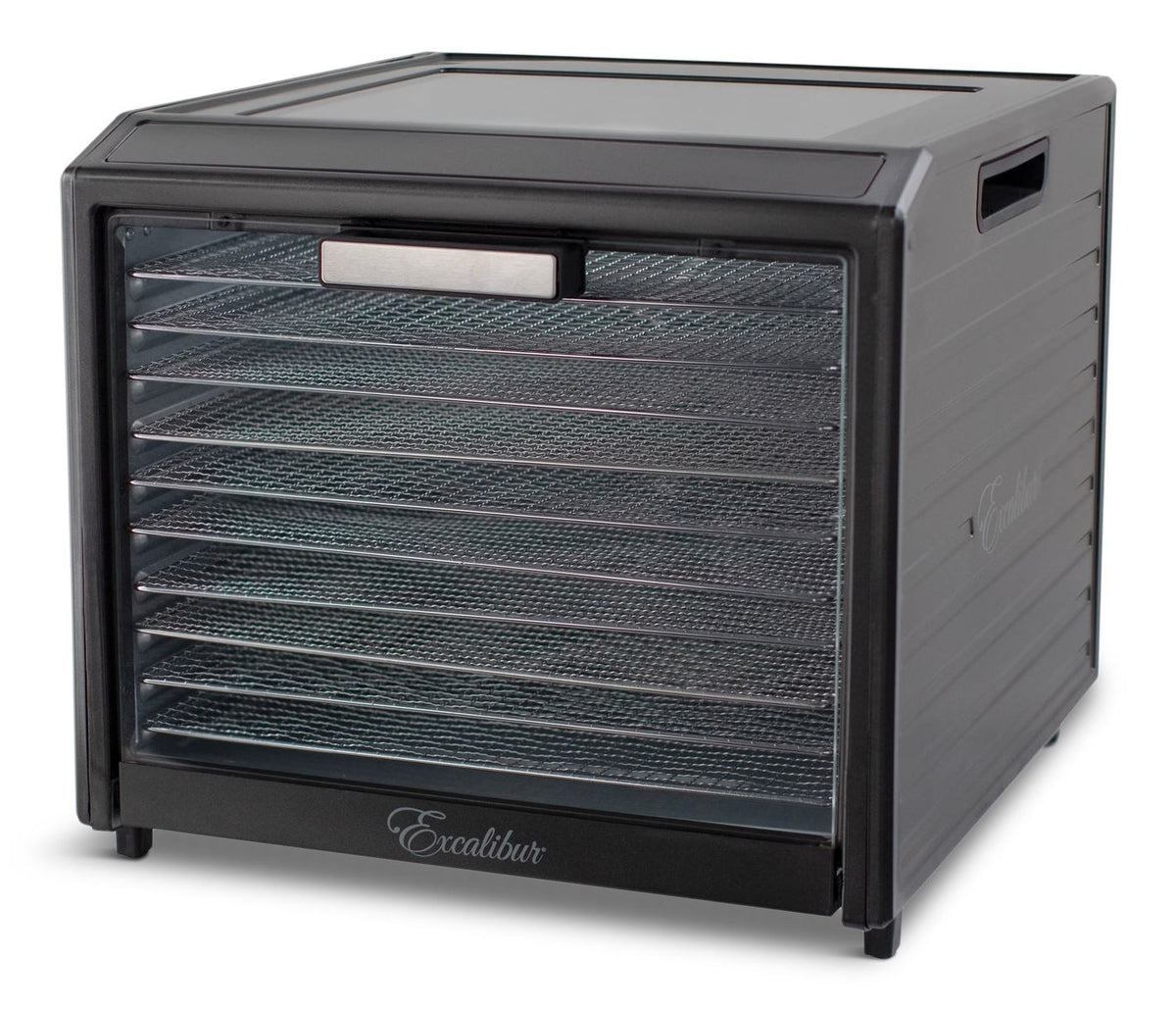 Excalibur Performance Series 10-Tray Food Dehydrator, Steel, 700W, Stainless Steel, Black