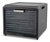 Excalibur Performance Series 10-Tray Food Dehydrator, Steel, 700W, Stainless Steel, Black