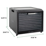 Excalibur Performance Series 10-Tray Food Dehydrator, Steel, 700W, Stainless Steel, Black image 5
