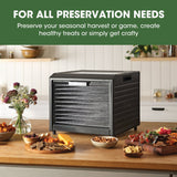 Excalibur Performance Series 10-Tray Food Dehydrator, Steel, 700W, Stainless Steel, Black image 6
