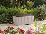 Novel Plastic Deck Storage Container Box Outdoor Patio Furniture 90 Gal, Brown image 4