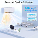 12000-watt mini split air conditioner and heater, 20 energy efficiency rating, 115 volts, wall-mounted tubeless air conditioning unit, capable of cooling rooms with an area not exceeding 750 square feet, energy-efficient inverter air conditioner equi image 3