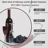 Zimtown 1.8Cu.Ft 18Bottle Compressor Wine Cooler Refrigerator Freestanding Compact Mini Wine Fridge image 2
