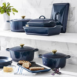 20-piece Signature Cast Iron Cookware Set,10.25 Skillet,1.75-quart Saucepan with Lid image 2