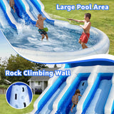 Large Inflatable Water Slide Swimming Pool Play Center, Commercial Grade Lightweight Premium Water Slide Bounce House 20.6x9.5x9.3Ft for Kids and Adults (with Blower) image 3