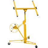 Drywall Lift 11' Yellow Rolling Sheetrock Panel Hoist Jack image 2