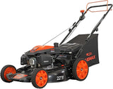 22 in. 201cc Select PACE 6 Speed CVT High Wheel RWD 3-in-1 Gas Walk Behind Self Propelled Lawn Mower, Black image 2