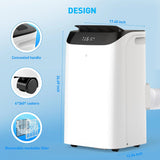 Portable Air Conditioner Cools Up to 700 Sq.Ft, 3-IN-1 Energy Efficient Portable AC Unit with Remote Control & Installation Kits for Large Room, Campervan, Office, Temporary Space image 4