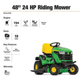 John Deere S160 48 in. 24 HP V-Twin ELS Gas Hydrostatic Riding Lawn Tractor BG21211 image 2