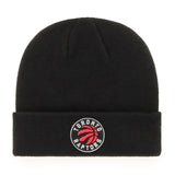 Fan Favorite NBA Toronto Raptors Mass Freeze Knit Cuffed Toque with Embroidered Logo, Black