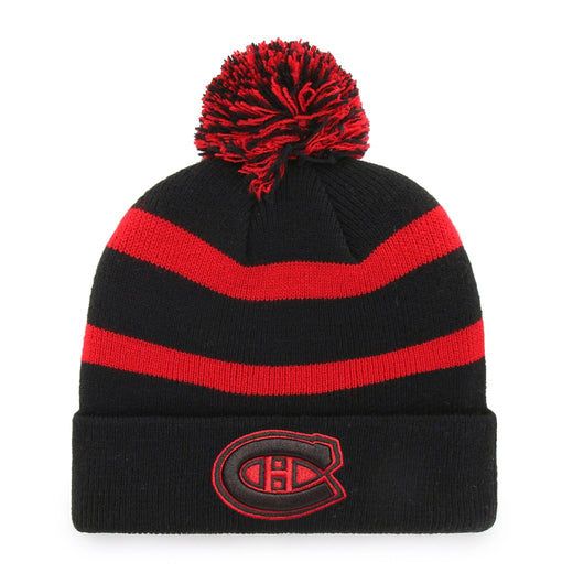 Fan Favorite NHL Montreal Canadiens Mass Breakaway Cuff Knit Pom Toque, Black, Adult