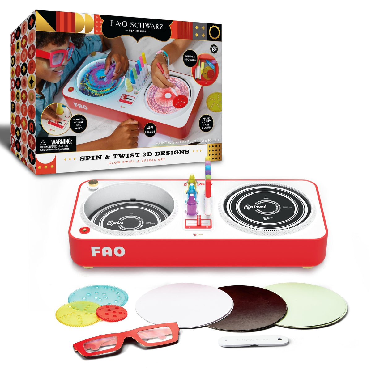 FAO Schwarz Toy Spin & Twist 3D Art, Assorted