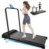 CoolHut Walking Pad, Under Desk Treadmill, 4-in-1 Home/Office Treadmill, Compact and Portable Foldable Treadmill, No Installation, Low Noise, LED...