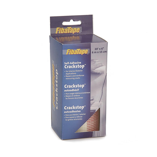 FibaTape CrackStop Self-Adhesive Fiberglass Mesh Tape For Drywall Repair, 6-in x 20-ft