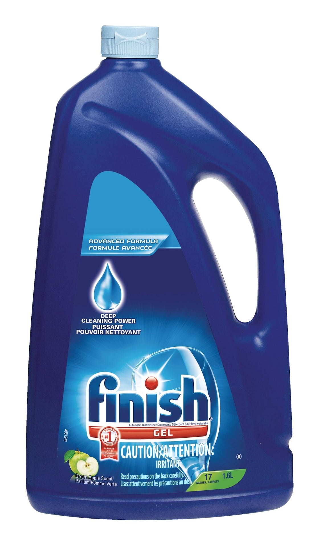Finish Dishwasher Detergent Gel, Green Apple Scent, 1.6-L