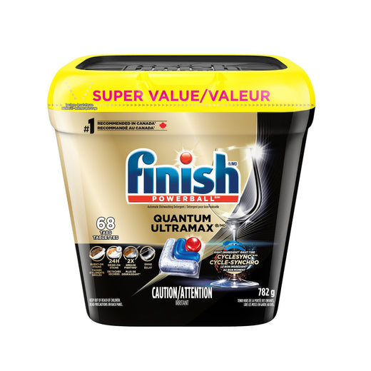 Finish Powerball Quantum UltraMax Dishwasher Detergent, 68-ct