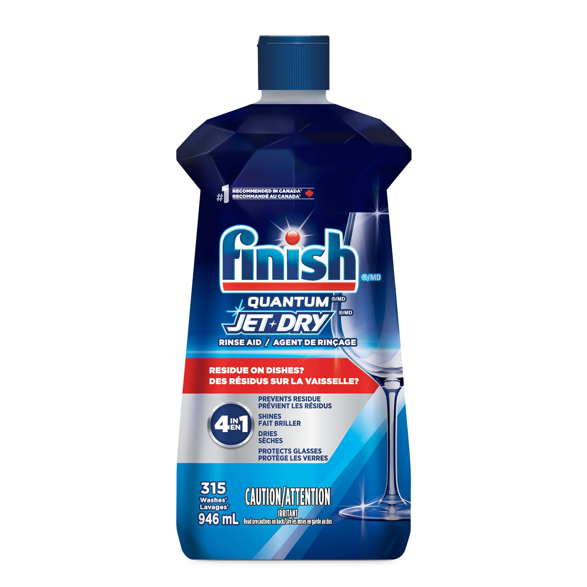 Finish Quantum Jet Dry Dishwasher Rinse Aid, 946-mL