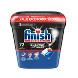 Finish Quantum Ultimate Dishwasher Detergent Tabs, Fresh Scent, 72-pk