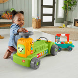 Fisher-Price Laugh & Learn 4-in-1 Farm to Market Tractor Ride-On Learning Toy for Baby & Toddlers image 2