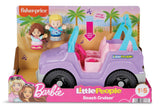 Fisher-Price Little People Barbie Beach Cruiser & Figures Set for Kids, 3-Pc, Ages 18 m - 5 yrs