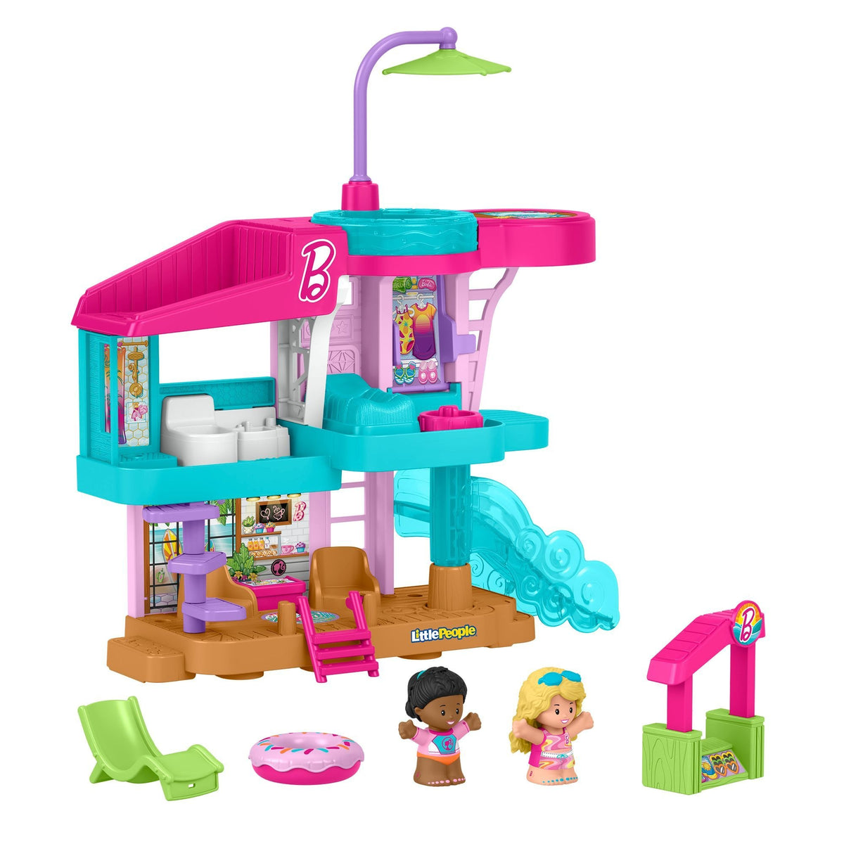 Fisher Price Little People Barbie Beach House Playset