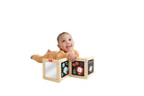 Fisher-Price Wooden Tummy Time Panel Toy for Babies image 4