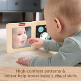Fisher-Price Wooden Tummy Time Panel Toy for Babies image 5