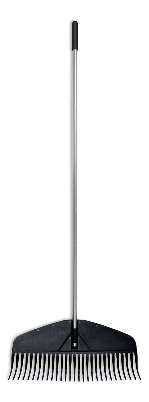 Fiskars Heavy-Duty Resin Tines Aluminum Leaf Rake, 24-in