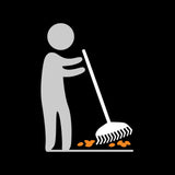 Fiskars Heavy-Duty Resin Tines Aluminum Leaf Rake, 24-in image 6