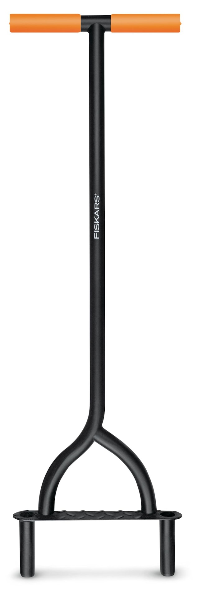 Fiskars Heavy-Duty Two-Prong Extended Reach Steel Coring Aerator with T-Handle, 38-in