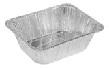 Foil Reusable Half Extra Deep Steam Baking Pan, Silver, 11-in, for Baking/Cooking/Steaming