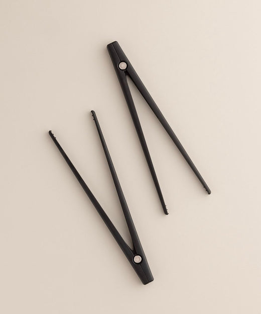 Fondussimo Fondue Tongs, 12 Piece, Black