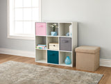 For Living 9-Cube Storage Organizer, Bookcase/Bookshelf, White image 8