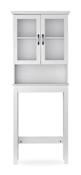 For Living Beacon Hill 2-Door Over-The-Toilet Spacesaver Bathroom Storage Cabinet, White