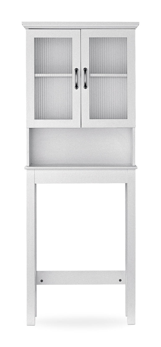 For Living Beacon Hill 2-Door Over-The-Toilet Spacesaver Bathroom Storage Cabinet, White