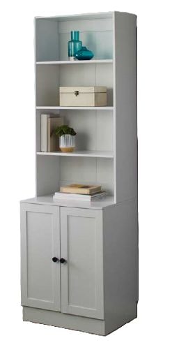 For Living Bookcase Cabinet, White