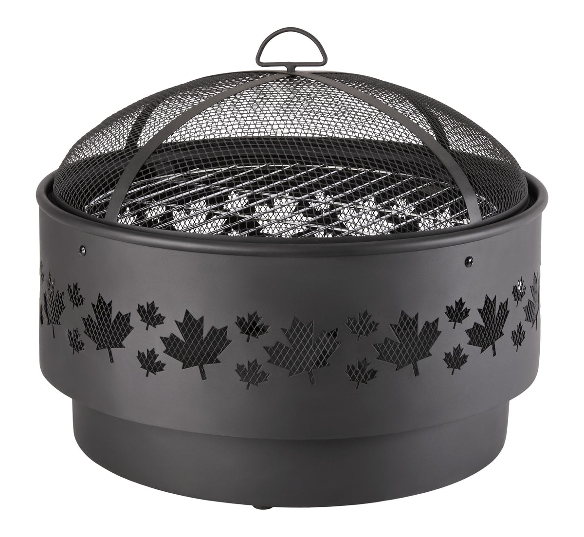 For Living Brome Round Outdoor Wood Firepit, 24-in