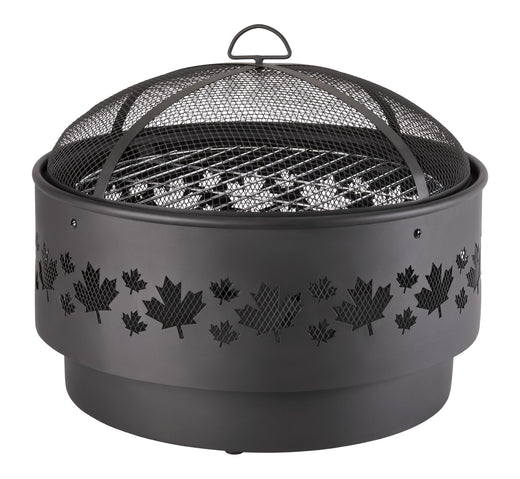 For Living Brome Round Outdoor Wood Firepit, 24-in